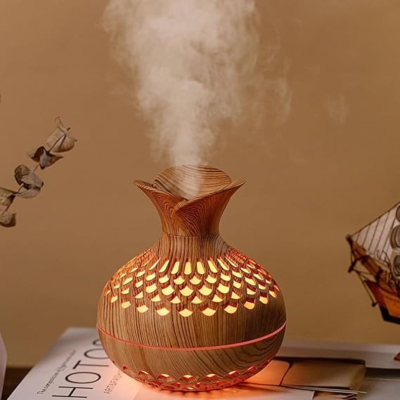 Wooden Cool Mist Humidifier sPortable Wooden Ultrasonic Cool Mist Humidifier with Night Light