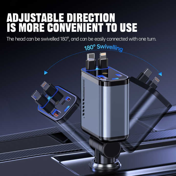 Travel Retractable Car Charger