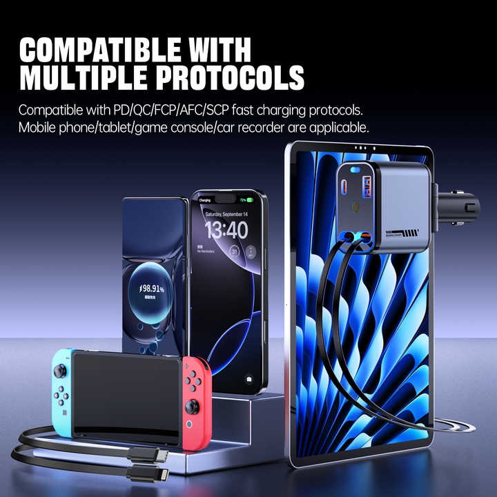 Travel Retractable Car Charger