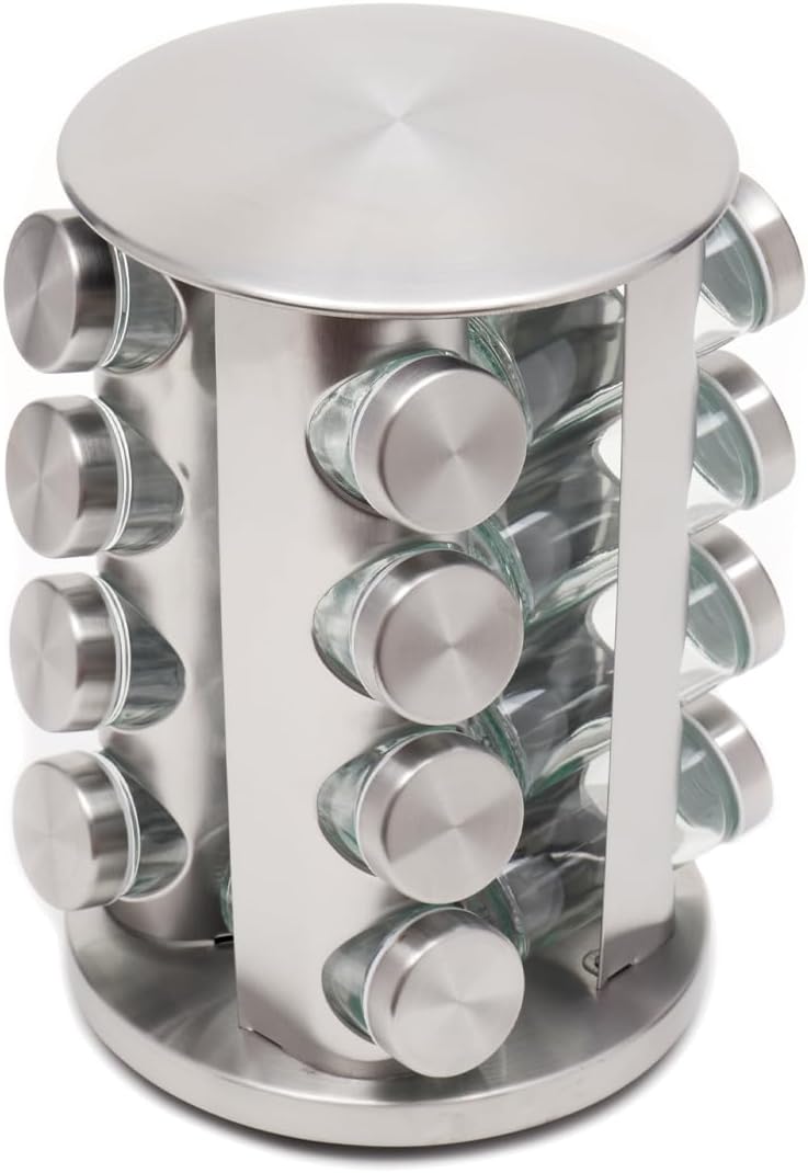 16 Masalon Ka Jadui Ghoomta Rack – Kitchen Ki Shaan Favorite Flavors  360° Spice Rack