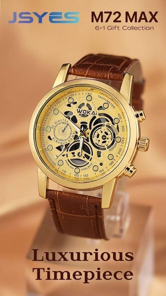 M72 Max Smart Watch – HD Display, Bluetooth Calling, Fitness Tracker – Best Budget Smartwatch Sleek Design, Full Touch Display, Long Battery Life