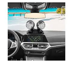 Cars us Double Headed Vehicle Fan
